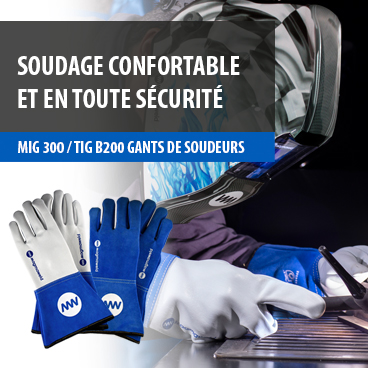 Soudage Confortable et en Toute Sécurité: MIG 300/TIG B200 Gants de Soudeurs